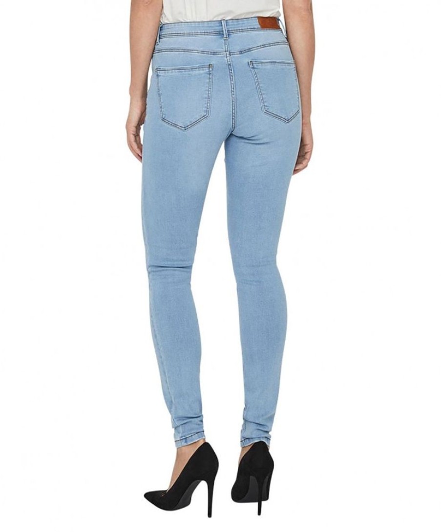 Damen Vero Moda Skinny | Vero Moda Tanya Jeans Skinny Fit In Hellblauer Waschung