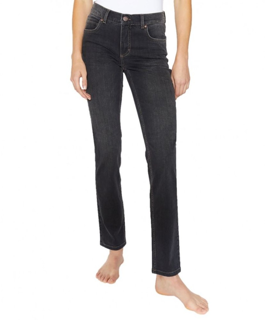 Damen Angels Straight Leg | Angels Jeans Straight Leg Cici In Anthracite Used