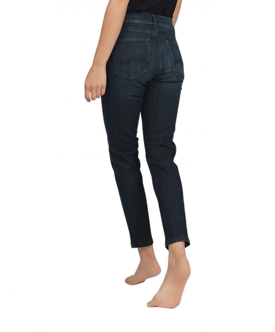 Damen Angels Slim Fit | Angels Ornella Jeans Mit 7/8- Lange In Dark Indigo Used