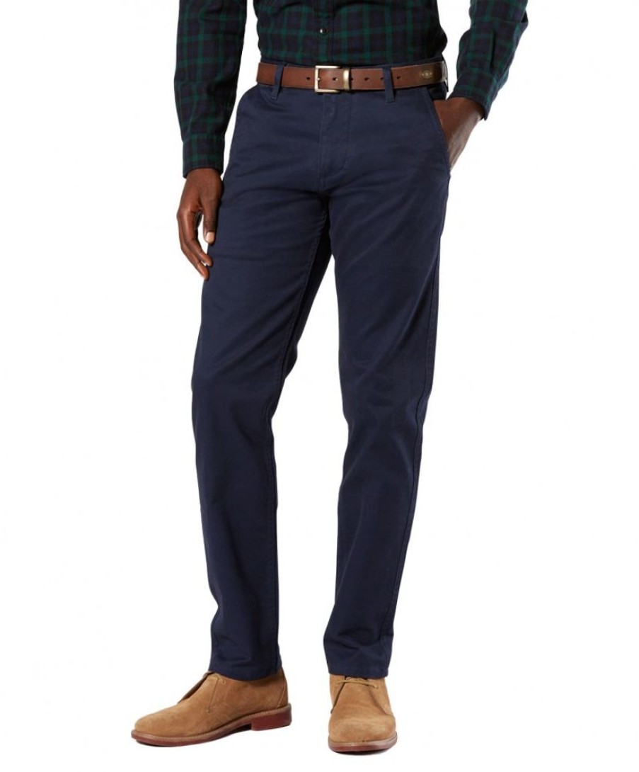 Herren Dockers Stoffhosen | Dockers Slim Fit Hose Alpha Original In Blauem Pembroke | Jeans-Meile.De