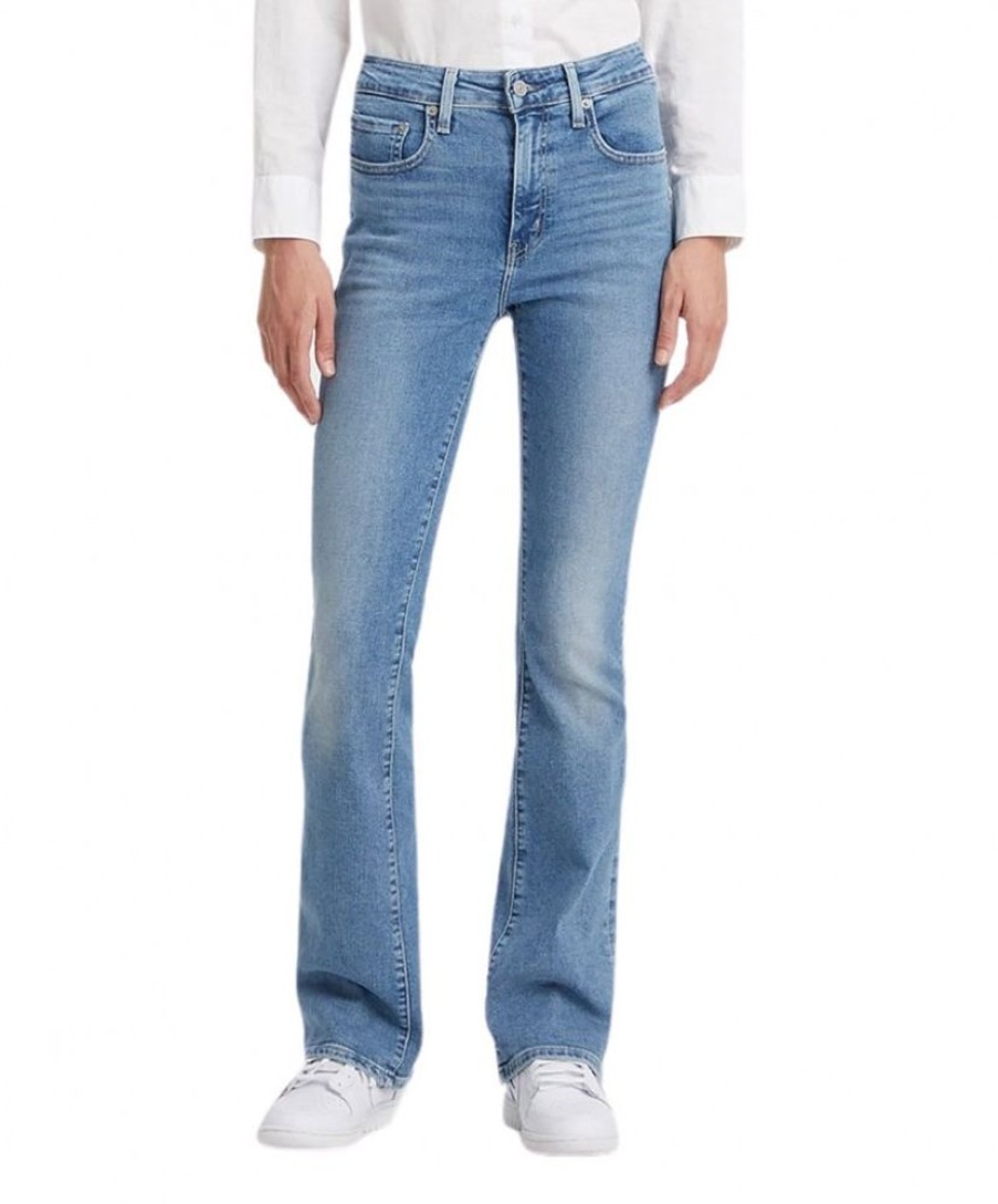 Damen Levis Bootcut | Levi'S 725 Jeans Bootcut Mit High Rise In Hellblau