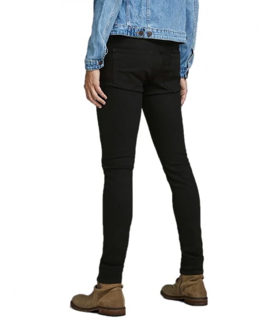 Herren Jack & Jones Skinny Fit | Jack & Jones Jeans Skinny Fit Liam In Black Denim