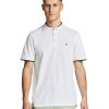 Herren Jack & Jones Shirts | Jack & Jones Poloshirt Paulos Mit Mao Kragen In Weis