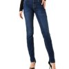 Damen Garcia Slim Fit | Garcia Jeans Slim Fit Curved Caro 285 In Blauem Dark Used