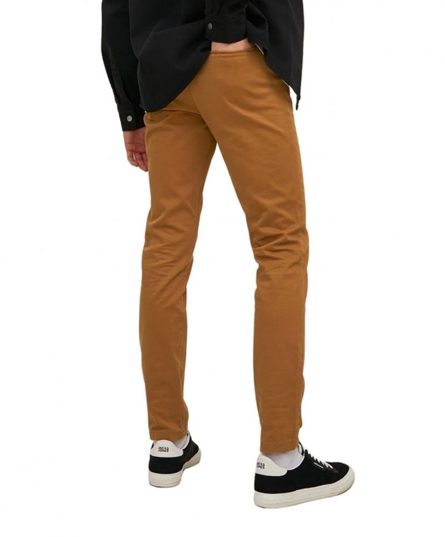 Herren Jack & Jones Chinohosen | Jack & Jones Slim Marco Chino-Hose In Hellbraun