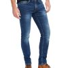 Herren Mustang Tapered | Mustang Herren Jeans Oregon Tapered Fit In Blue Dark