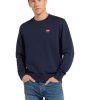 Herren Wrangler Pullover | Wrangler - Blauer Pullover Im Normaler Form