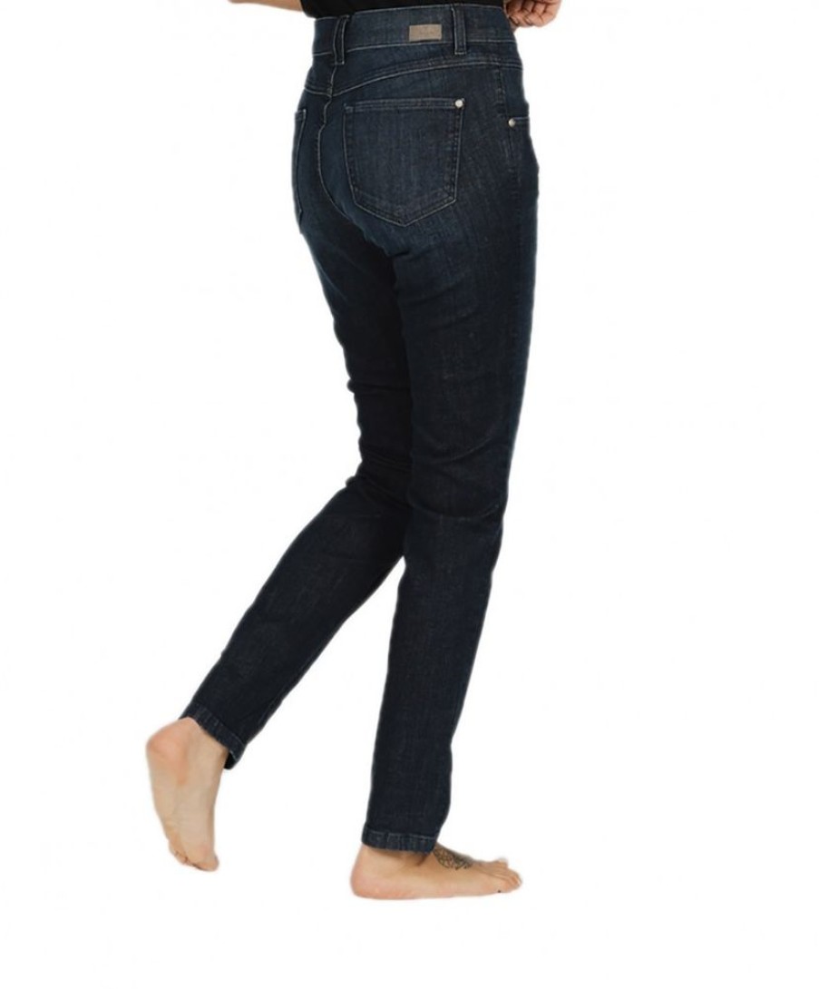 Damen Angels Skinny | Angels Jeans Skinny Button In Dunklem Dark Indigo Used