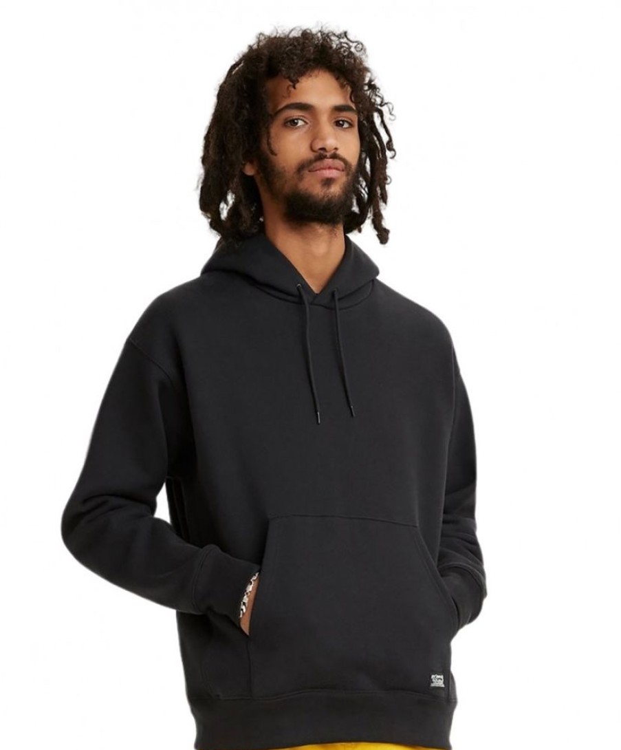 Herren Levis Pullover | Levi'S Hoodie Skateboarding In Anthracite Night