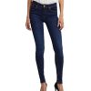 Damen Vero Moda Slim Fit | Vero Moda Lux Jeans Slim Fit In Dark Blue Farbung