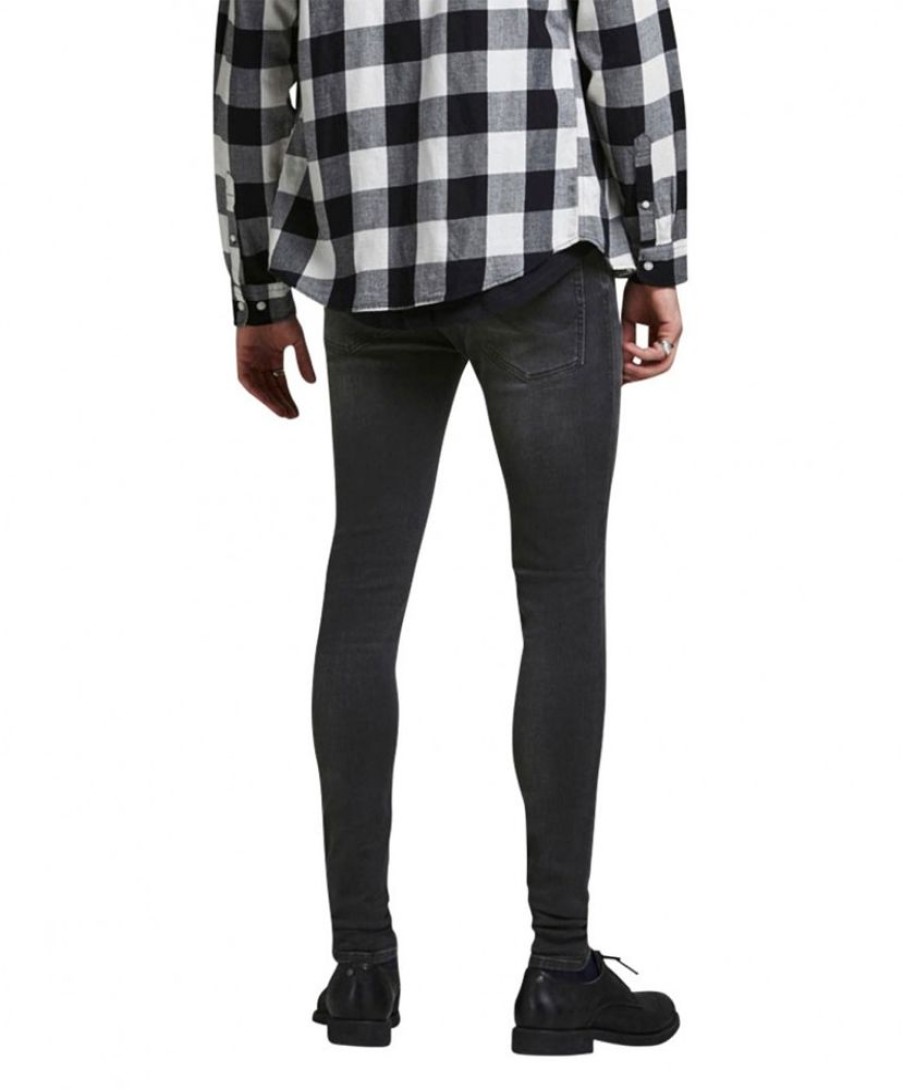 Herren Jack & Jones Skinny Fit | Jack & Jones Spray On Jeans Skinny Fit Tom In Dunkelgrau