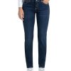 Damen MAC Regular | Mac Damen Jeans Slim Fit Carrie Pipe In Blauem New Basic