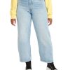 Damen Levis Slim Fit | Levi'S Jeans Ankle Straight Ribcage In Hellem Middle Road