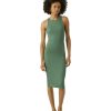 Damen Vero Moda Kleider | Vero Moda Neckholder Kleid Roma In Grunem Myrtle