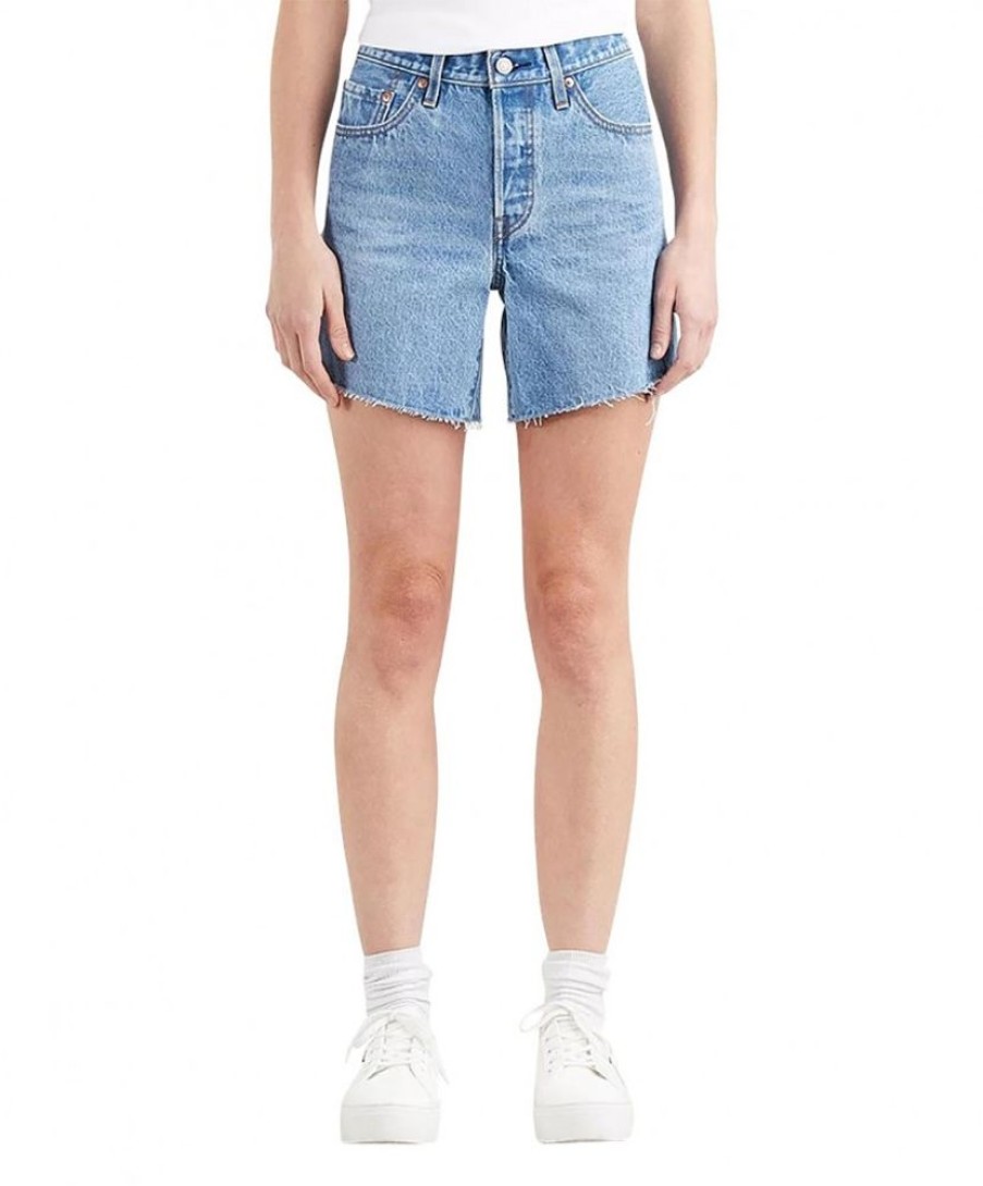 Damen Levis Shorts | Levi'S Jeans Shorts 501 Rolled In Hellblau Orinda Night