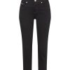 Damen MAC Slim Fit | Mac Rich Slim Jeans Mit Cropped-Lange In Schwarz