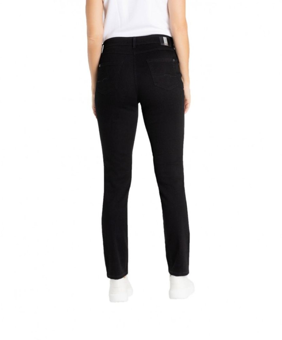 Damen MAC Regular | Mac Melanie Jeans Straight Leg Black Black