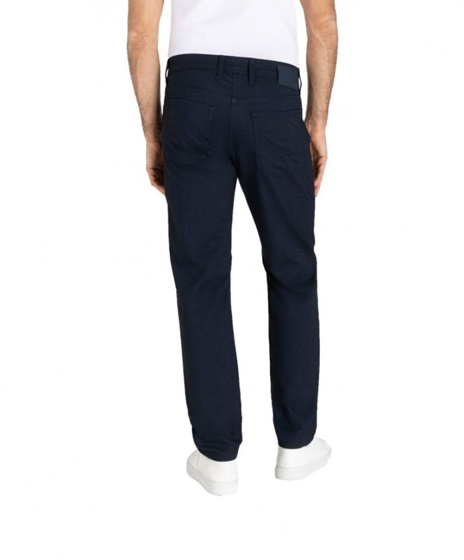 Herren MAC Stoffhosen | Mac Arne Hose Mit Structure Flex In Dunkelblau | Jeans-Meile.De