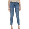 Damen Vero Moda Skinny | Vero Moda Jeans Slim Fit Tilde In Hellblau Mit Ankle Zip