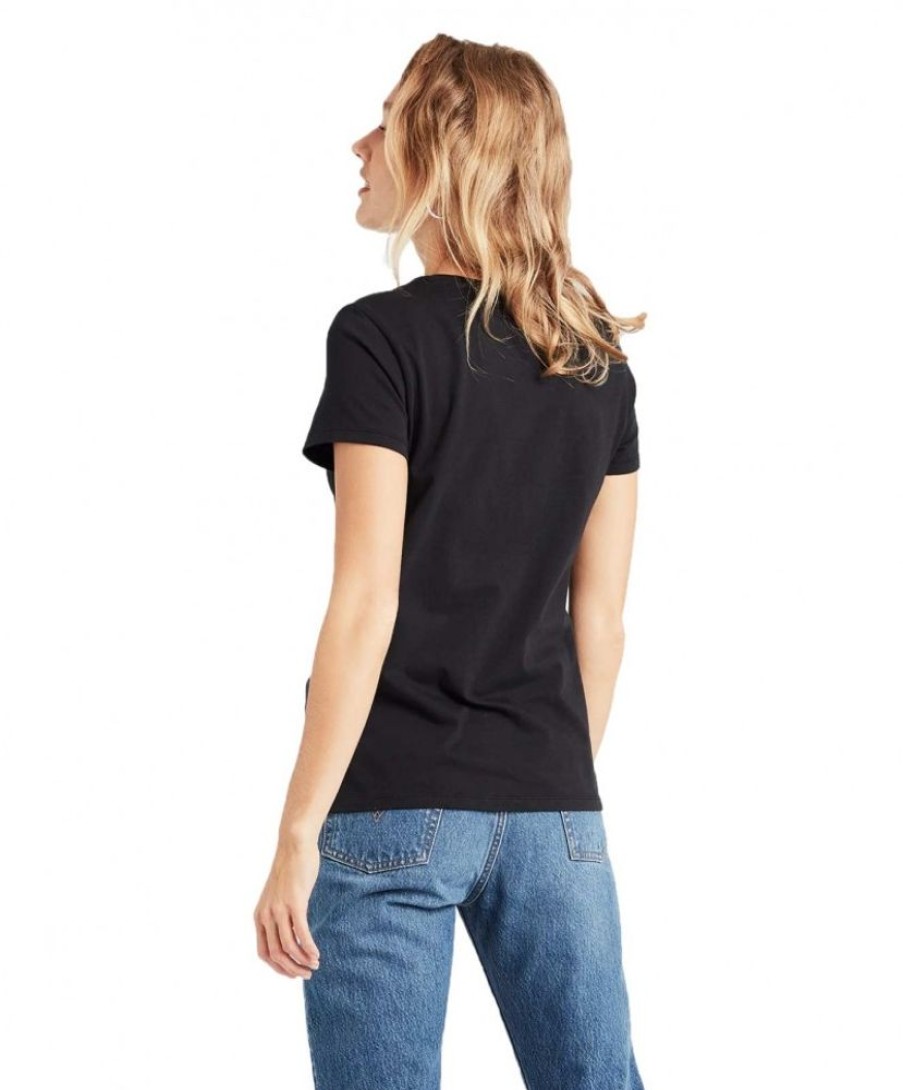 Damen Levis Shirts | Levi'S T-Shirt In Schwarz Mit Kleinem Marken-Logo