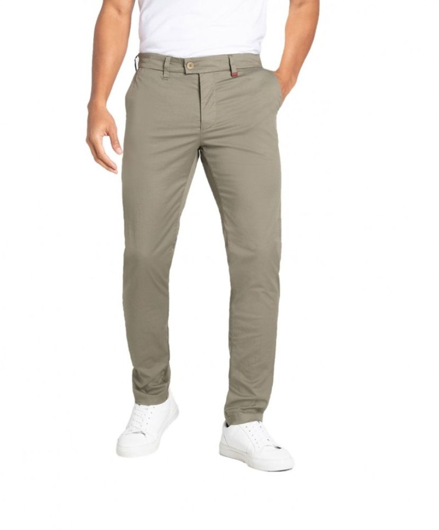 Herren MAC Chinohosen | Mac Lennox Chino Hose In Grunem Leaf Green