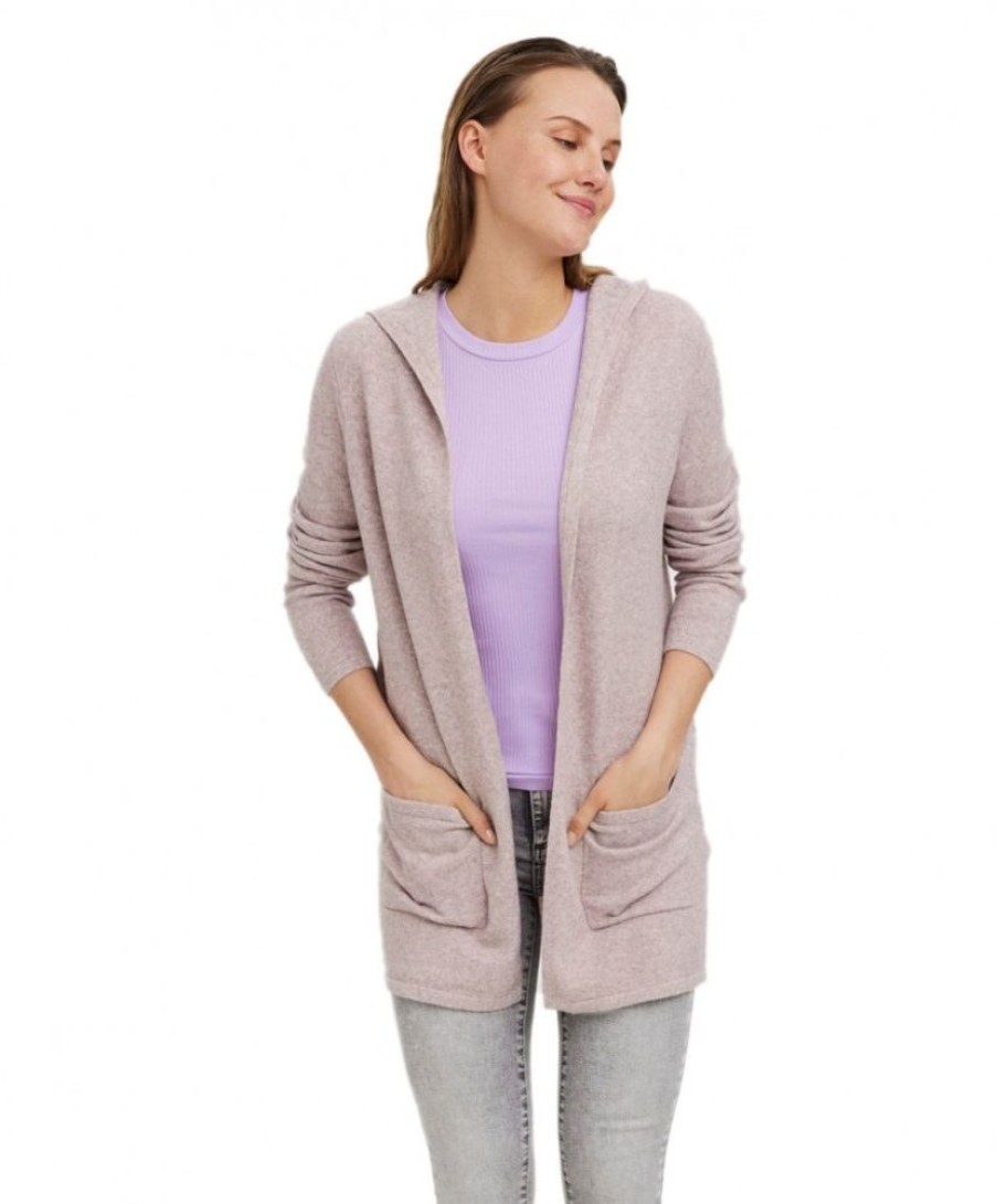 Damen Vero Moda Jacken | Vero Moda Damen Oversize Cardigan Doffy In Woodrose