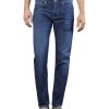 Herren MAC Straight Leg | Mac Herren Jeans Arne Light Stretch In Blauem Deep Blue