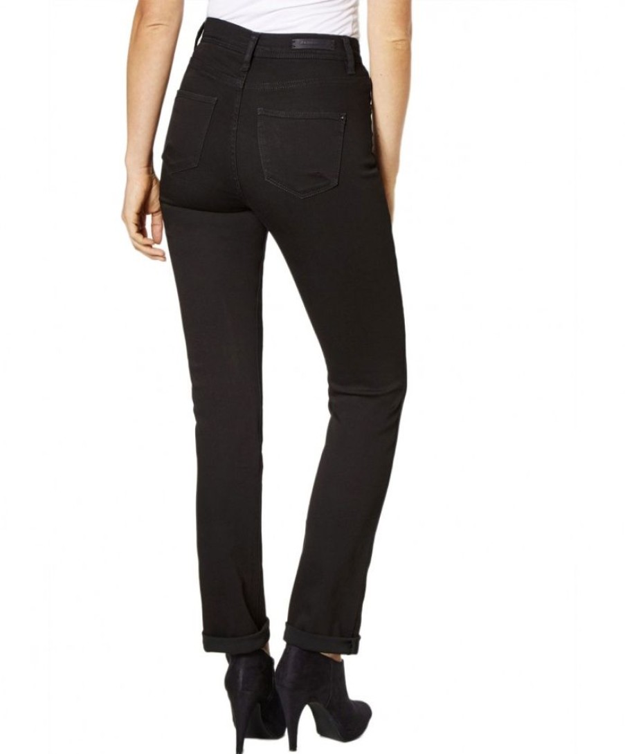 Damen Paddocks Regular | Paddocks Kate - Straight Leg Jeans In Schwarz