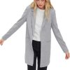 Damen Vero Moda Jacken | Vero Moda Longblazer Verina In Hellgrau