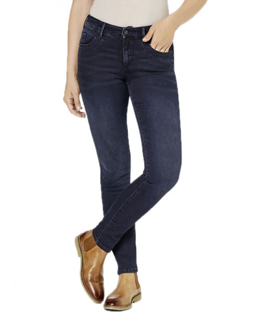 Damen Paddocks Skinny | Paddocks Jeans Skinny Fit Lucy In Blue Black Dark Stone