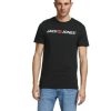 Herren Jack & Jones Shirts | Jack & Jones T-Shirt Corp Mit Logo In Black