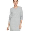 Damen Vero Moda Kleider | Vero Moda Langarm Strickkleid Doffy In Hellgau