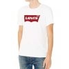 Herren Levis Shirts | Levis T-Shirt Herren Batwing Tee In White