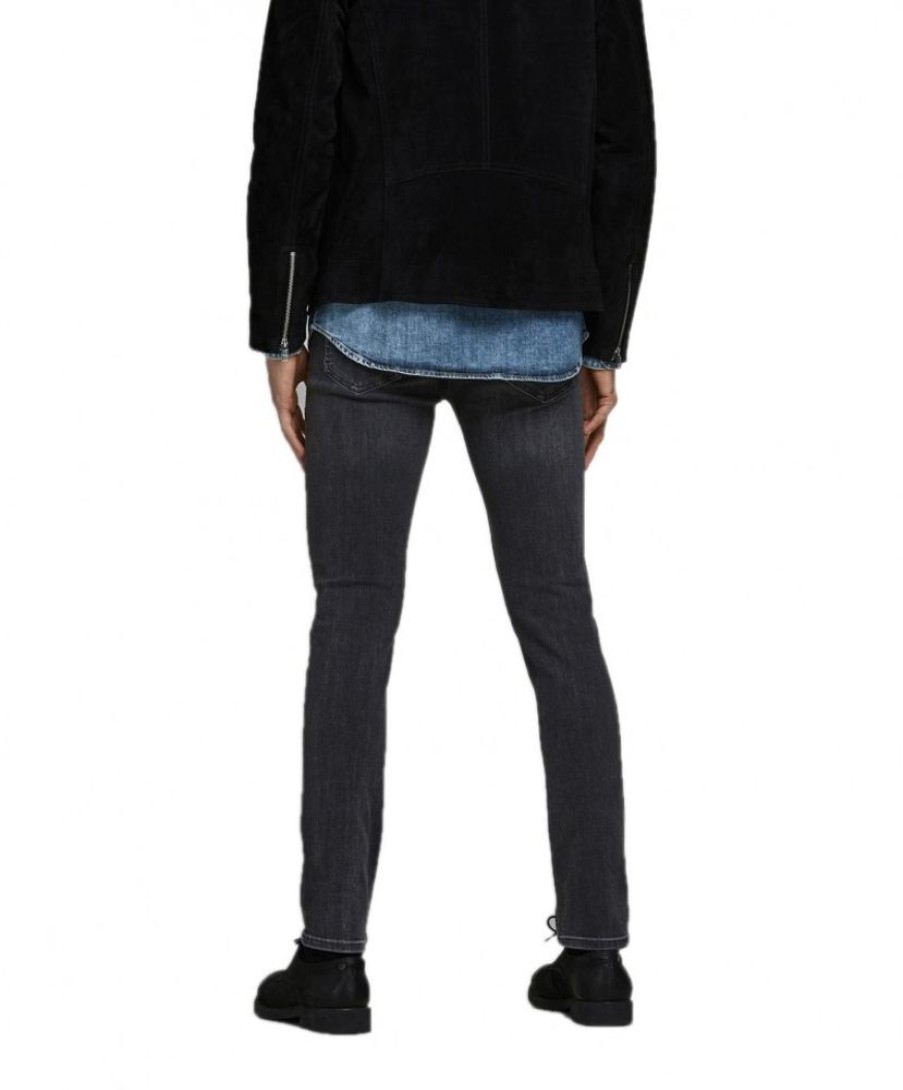 Herren Jack & Jones Slim Fit | Jack & Jones Slim Fit Jeans Glenn In Modischem Schwarz