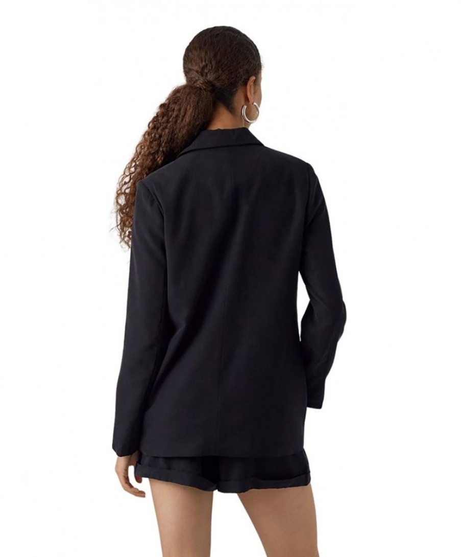 Damen Vero Moda Jacken | Vero Moda Longblazer Carmen In Schwarz