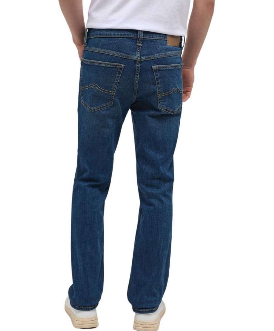 Herren Mustang Straight Leg | Mustang Tramper Straight Jeans In Stonewash