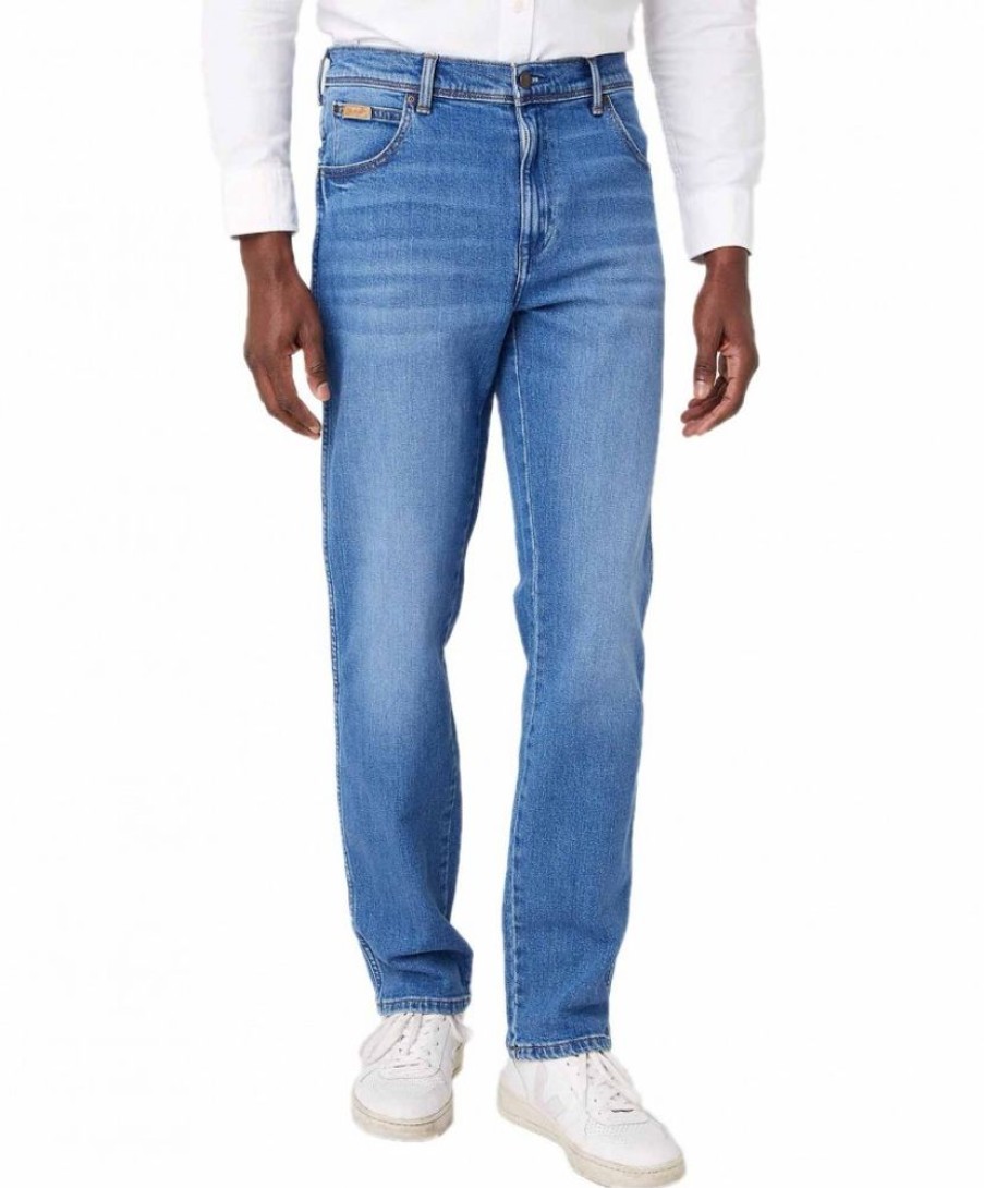 Herren Wrangler Regular Fit | Wrangler Texas Stretch Jeans Aus Recycelter Baumwolle