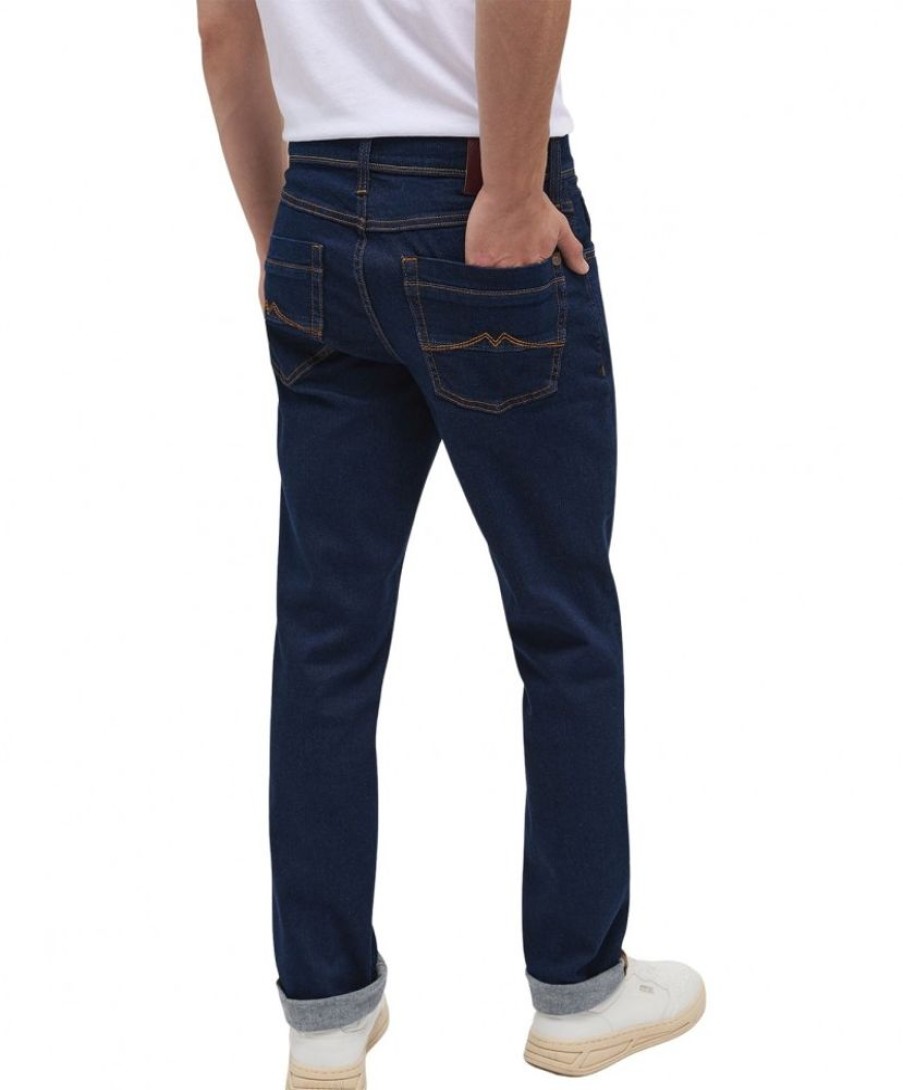 Herren Mustang Straight Leg | Mustang Washington Jeans Straight Fit In Rinsewash