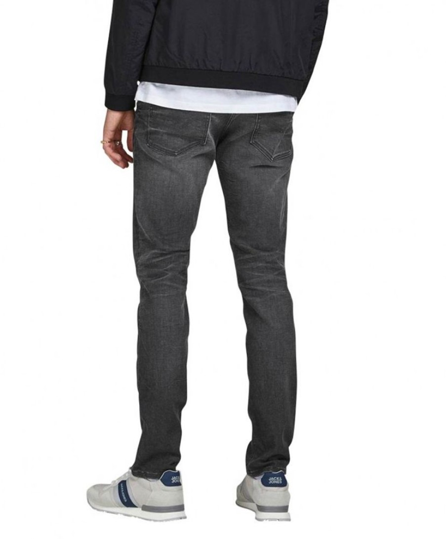 Herren Jack & Jones Slim Fit | Jack & Jones Jeans Slim Fit Tim Aus Grauem Bio-Material