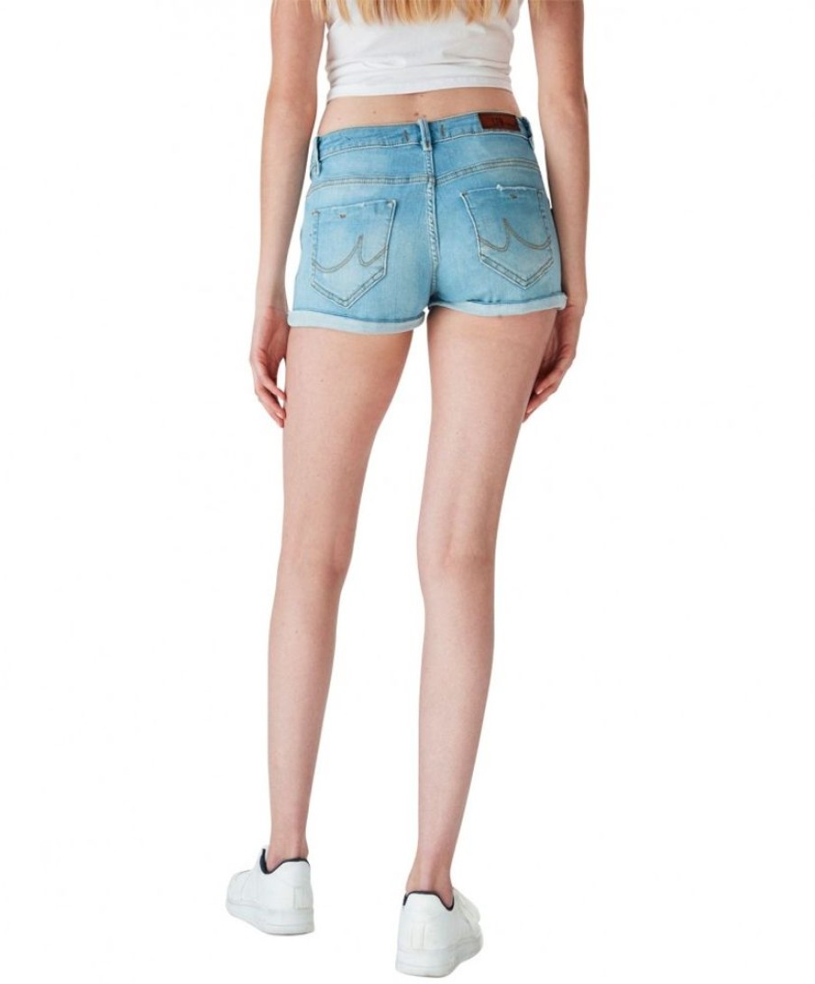 Damen LTB Shorts | Ltb Jeans Short Judie Comfort In Gebleichter Optik