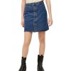 Damen Vero Moda Rocke | Vero Moda Jeansrock Harper In Minilange Und Knopfleiste