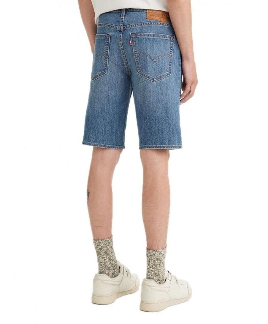 Herren Levis Stretch Jeans | Levi'S Jeans-Shorts 405 Mit Cool Performance In Mittelblau