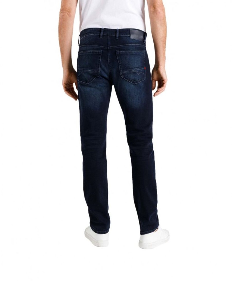 Herren MAC Tapered | Mac Arne Pipe Flexx Denim In Blue Black 3D Authentic Wash