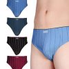 Herren 7DAYS Bodywear Unterwasche | 7Days Bodywear Herren Slips Im 4Er-Pack Mit Garngefarbten Streifen | Jeans-Meile.De