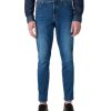 Herren Wrangler Straight Leg | Wrangler Herren Jeans Texas Slim In Blauem Game On