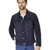 Herren Paddocks Jacken | Paddocks Jeansjacke Western In Blue Black Waschung