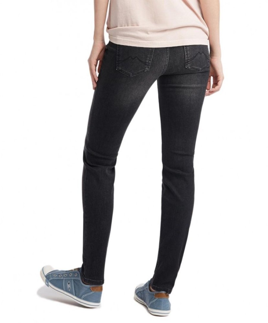 Damen Mustang Slim Fit | Mustang Jasmin Jeggins - Dunkle Enge Jeans Mit Vintage Optik