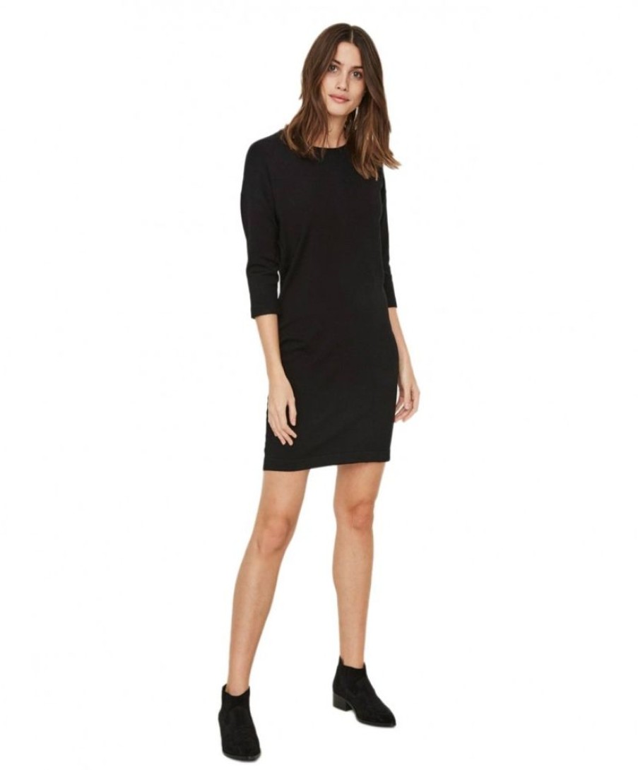 Damen Vero Moda Kleider | Vero Moda Kleid Glory Aura In Schwarz