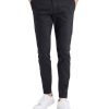 Herren MAC Chinohosen | Mac Hose Tapered Fit Griffin In Schwarz Mit Zipper Am Saum