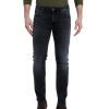 Herren Cross Slim Fit | Cross Jeans Damien Mit Slim Fit In Schwarzer Used-Optik